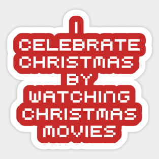 Christmas Movies Lover Sticker